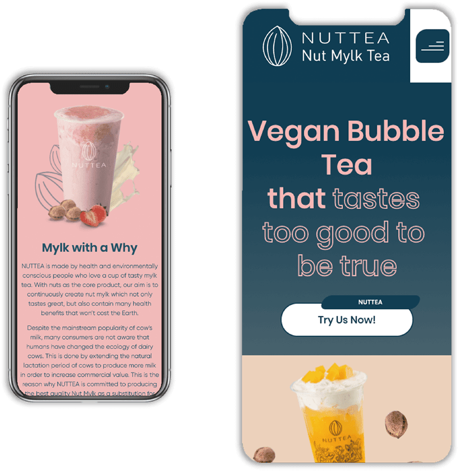 Nuttea Mobile Designed by Digital Marketing Company in Melbourne